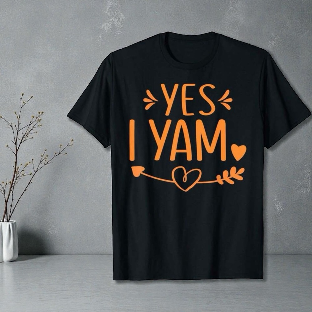 Yes I Yam Black and Orange Women's Tee